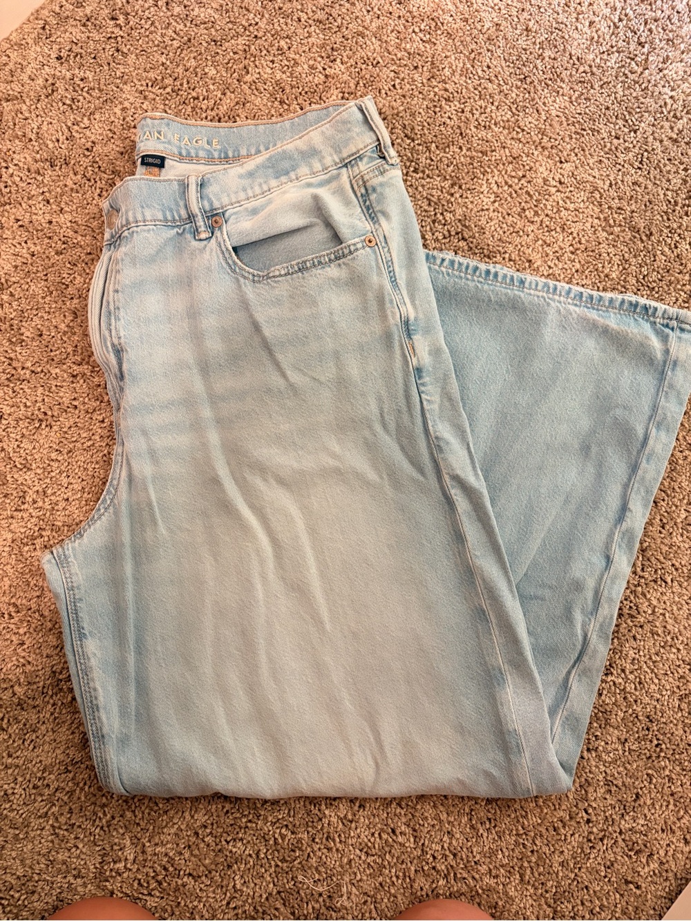 American Eagle Outfitters Low Rise Ultra Wide Leg Jeans